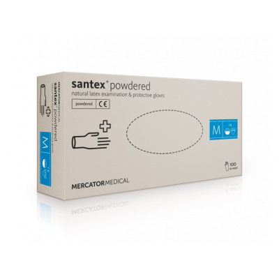 Latexové rukavice Santex Mercator 100ks