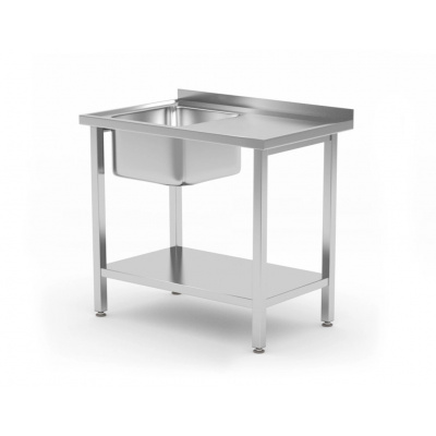 Stôl s drezom Budget 800x600x850 HENDI