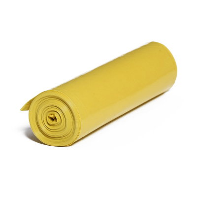 Vrecia na odpadky 120l ,žlté, 70x110cm25ks
